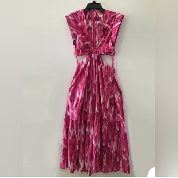 Jason Wu ~ Pink cut out plunge maxi dress - Picture 5 of 5